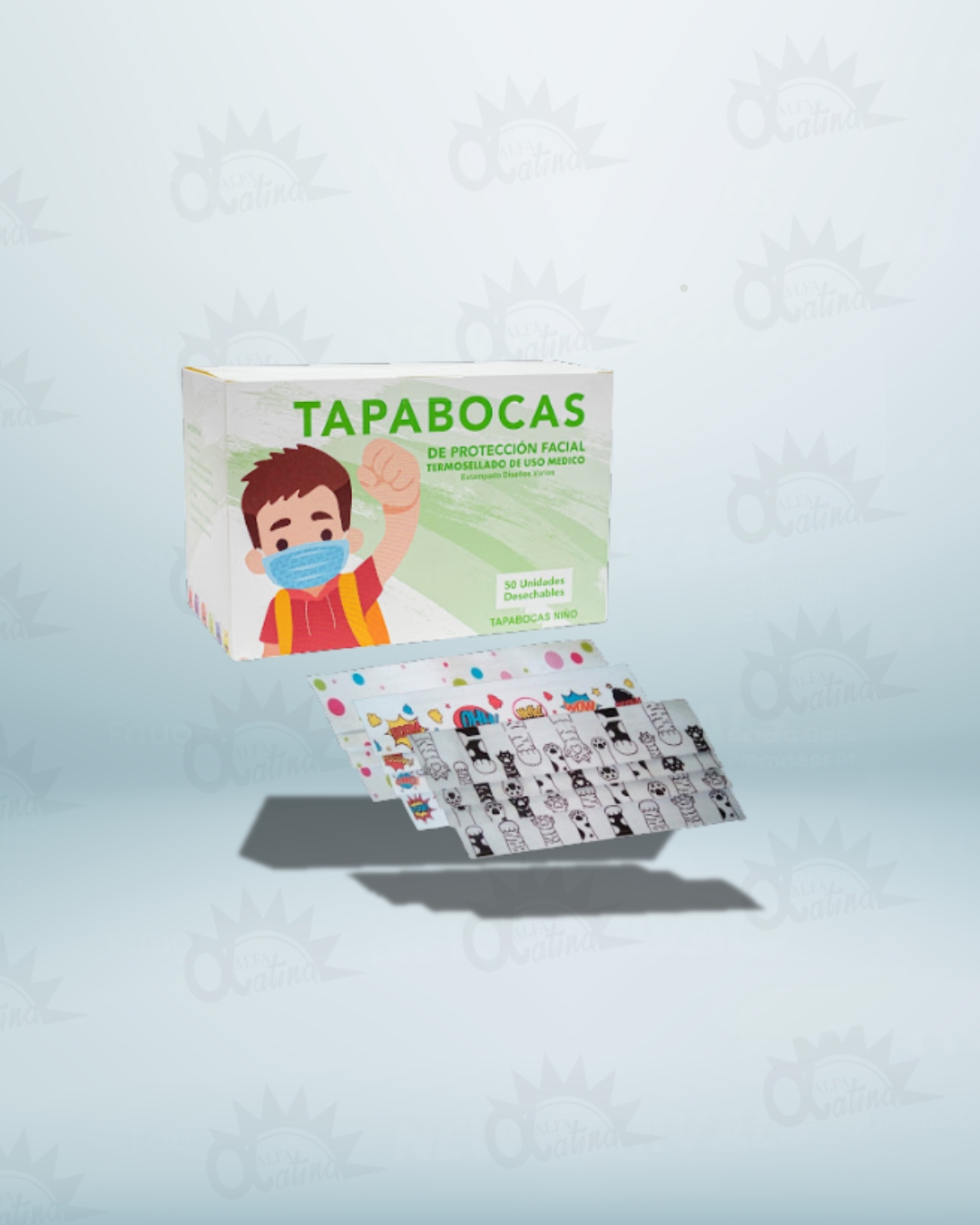 TAPABOCA EN EMP INDIVIDUAL PARA NIÑO