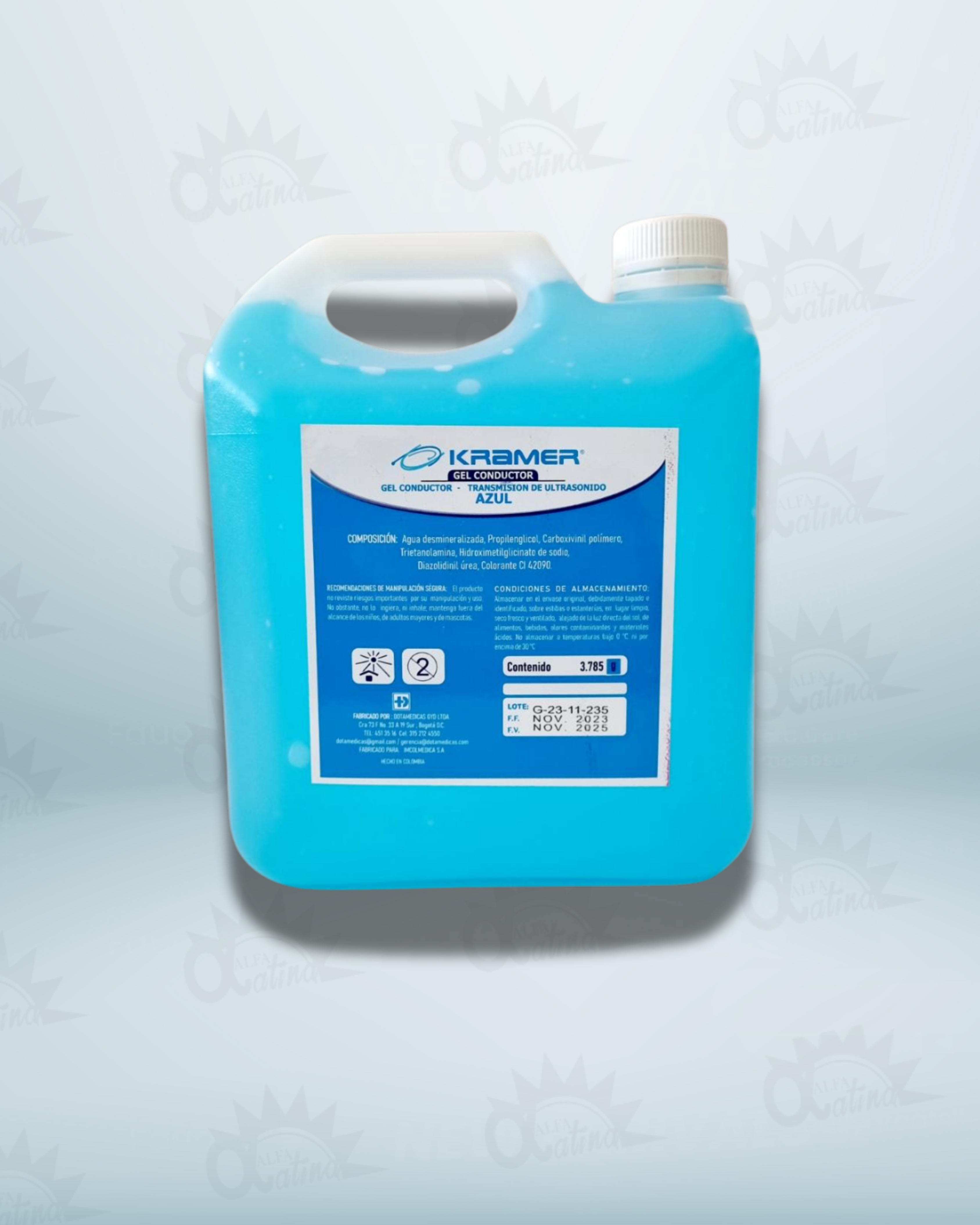 GEL ULTRASONIDO. FRASCO X 250 ML.