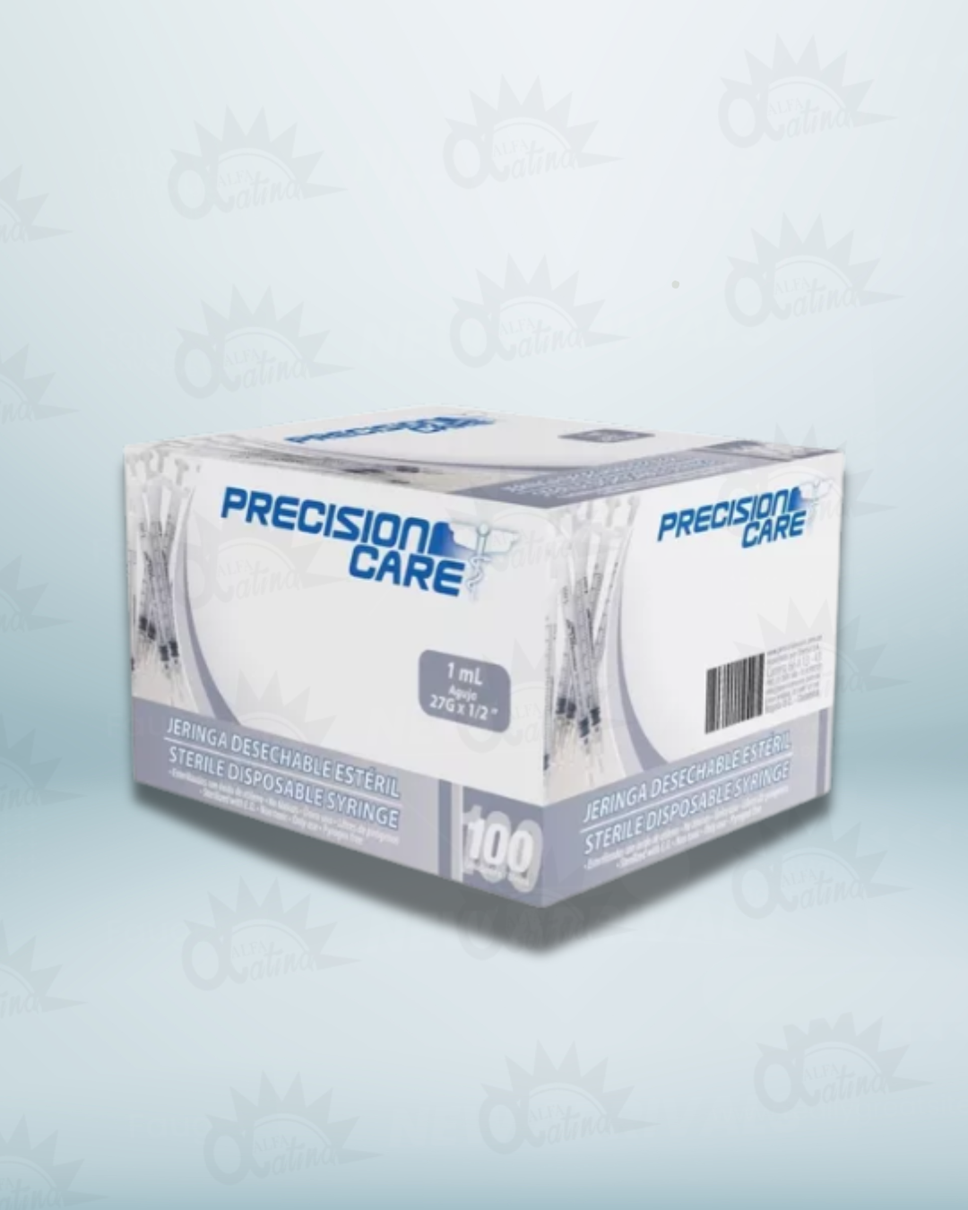 JERINGA 1ML 27G X 1/2. CAJA X 100 UND