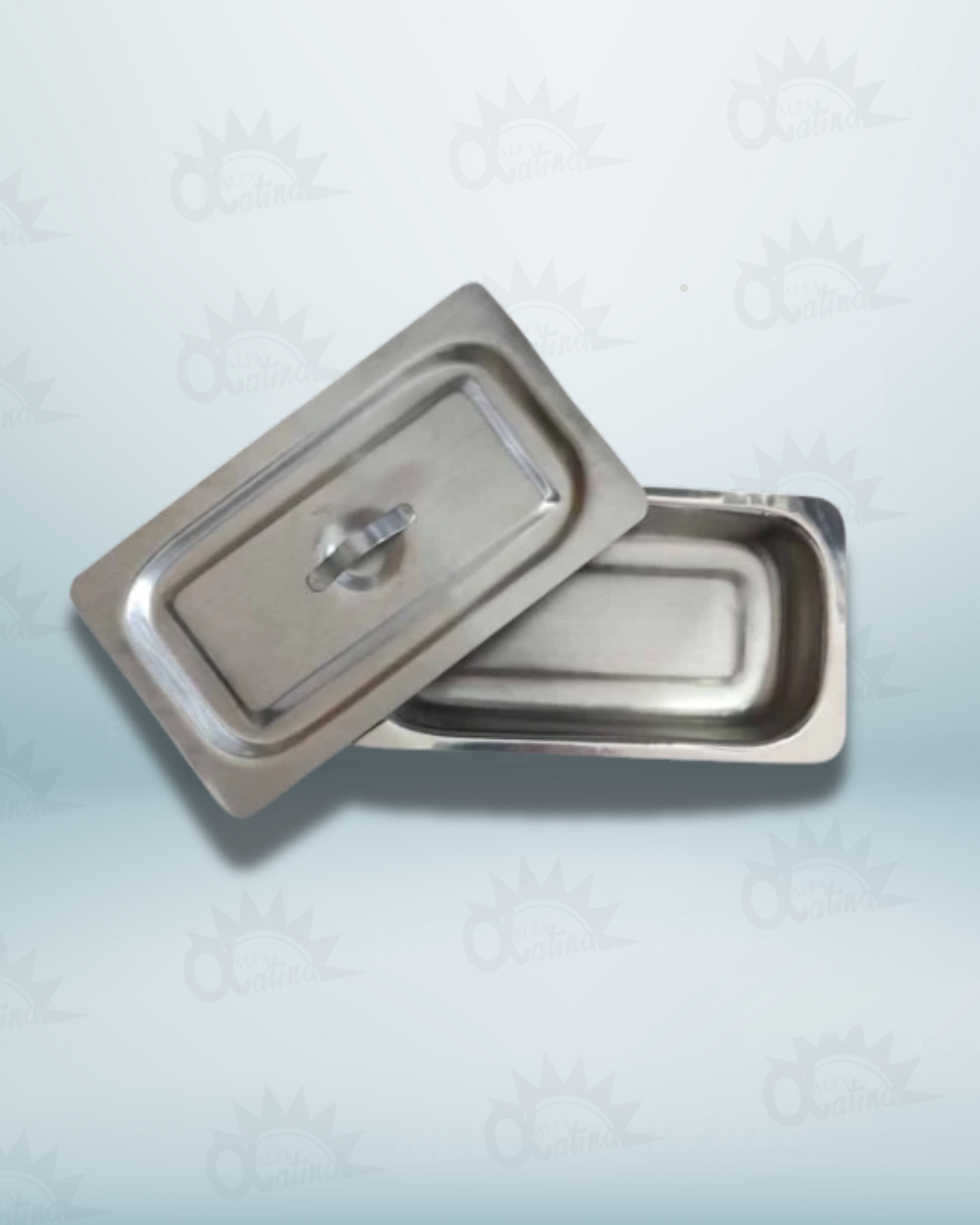 CUBETA EN ACERO INOXIDABLE DE 23X12X4