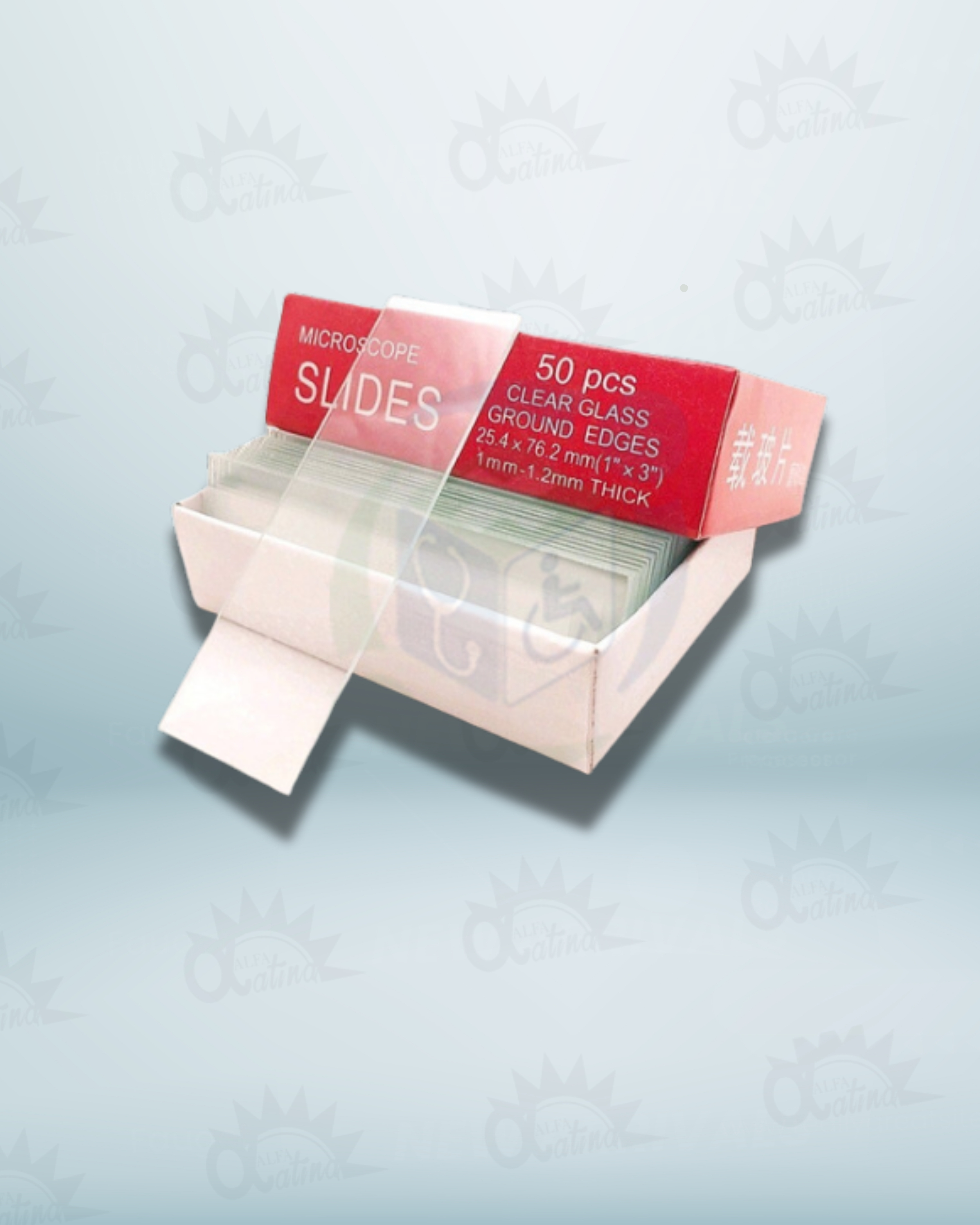 LAMINA PORTA OBJETO ESMERILADA ROJA