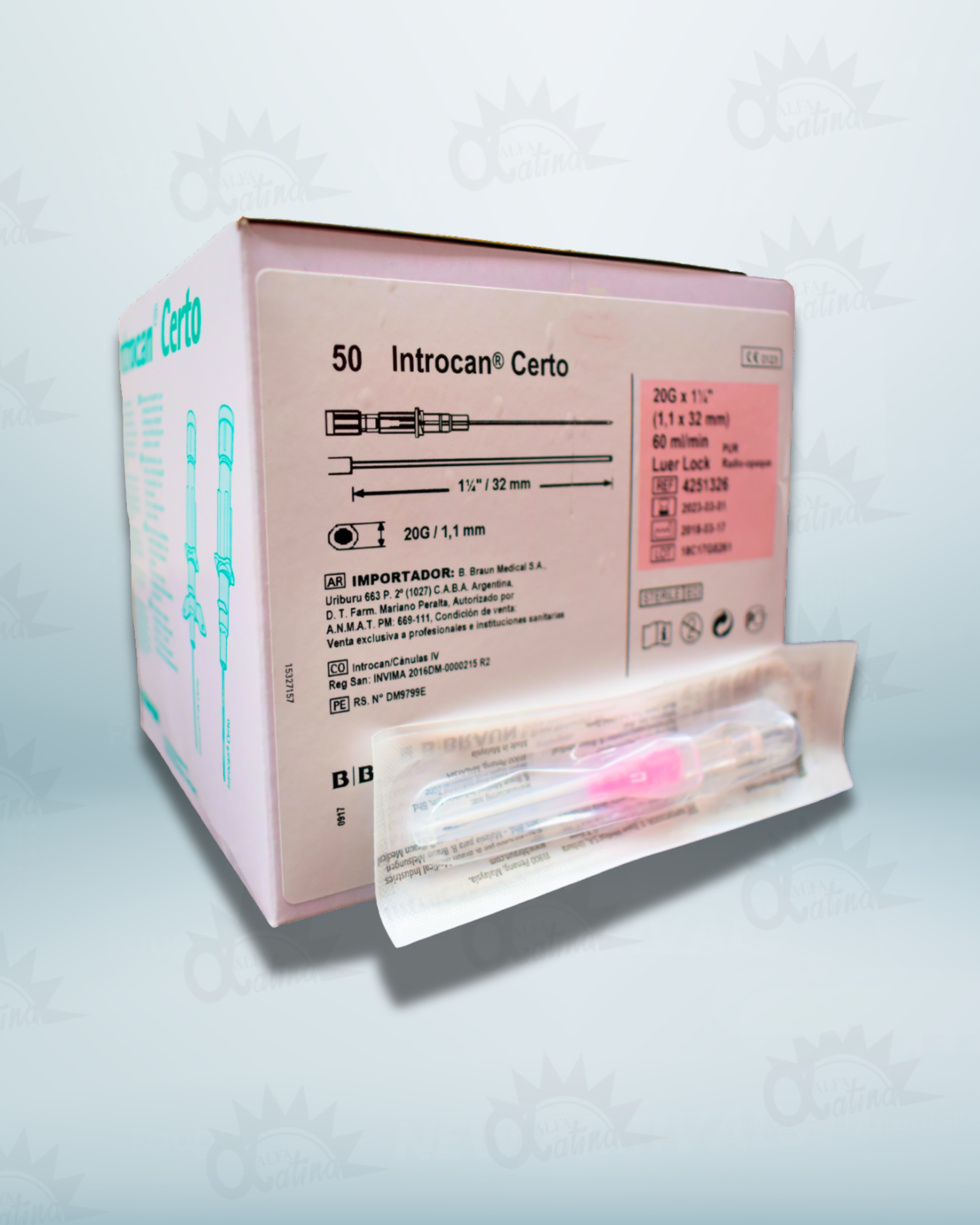 CATETER BRANULA N20 G