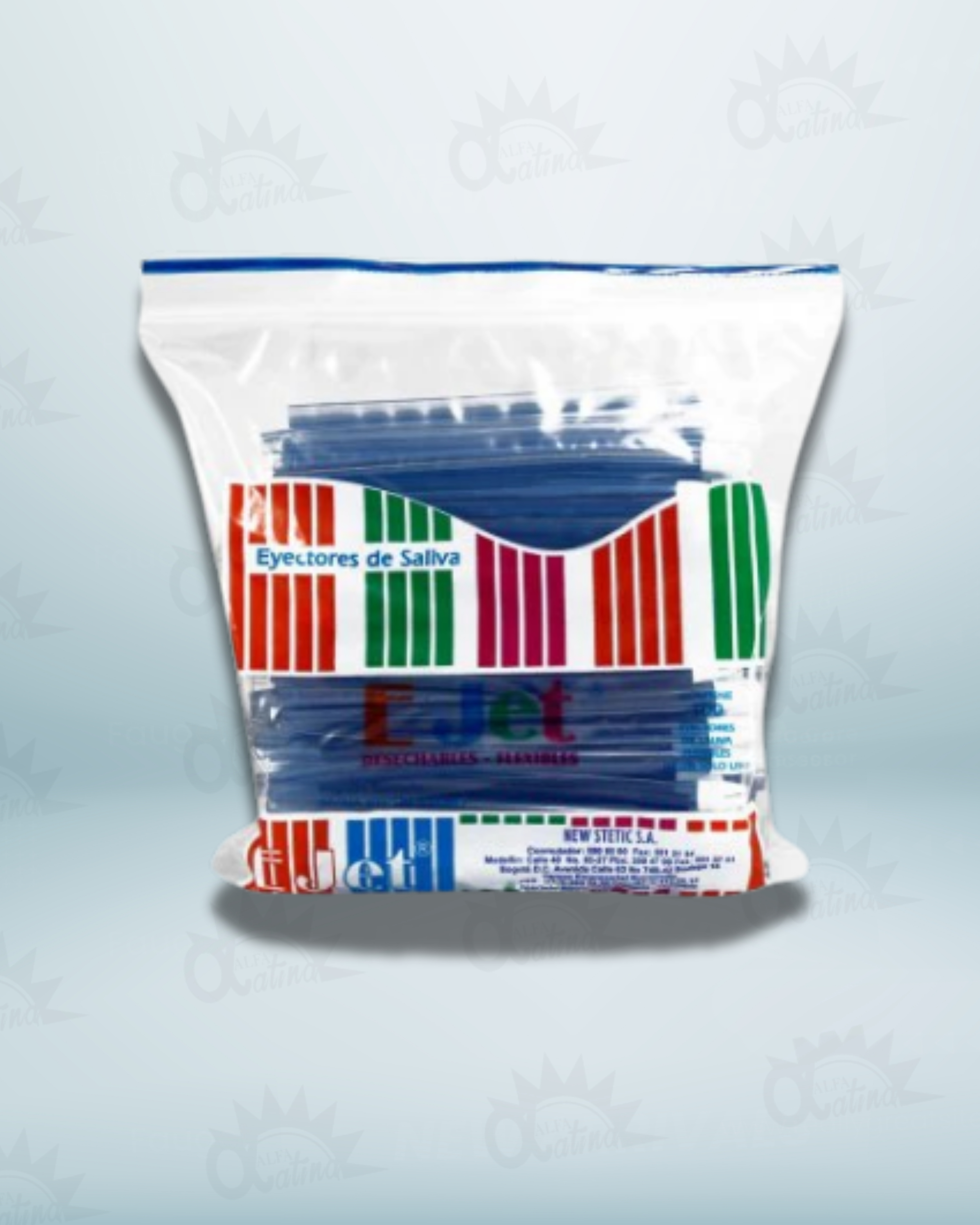 EYECTOR DE SALIVA VERDE. PAQ X 100 UNDS