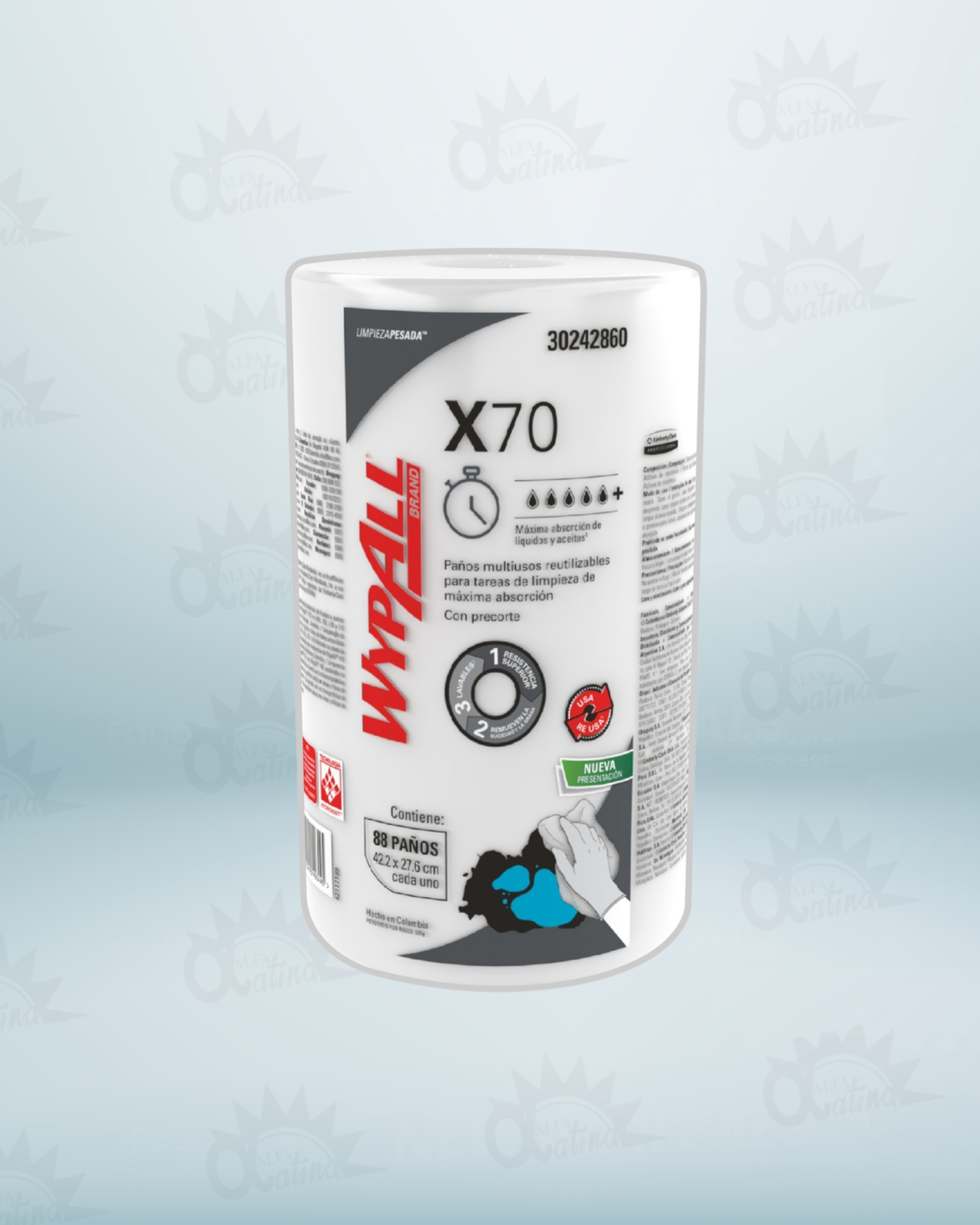 WYPALL X 70 REGULAR ROLLO X 88UND