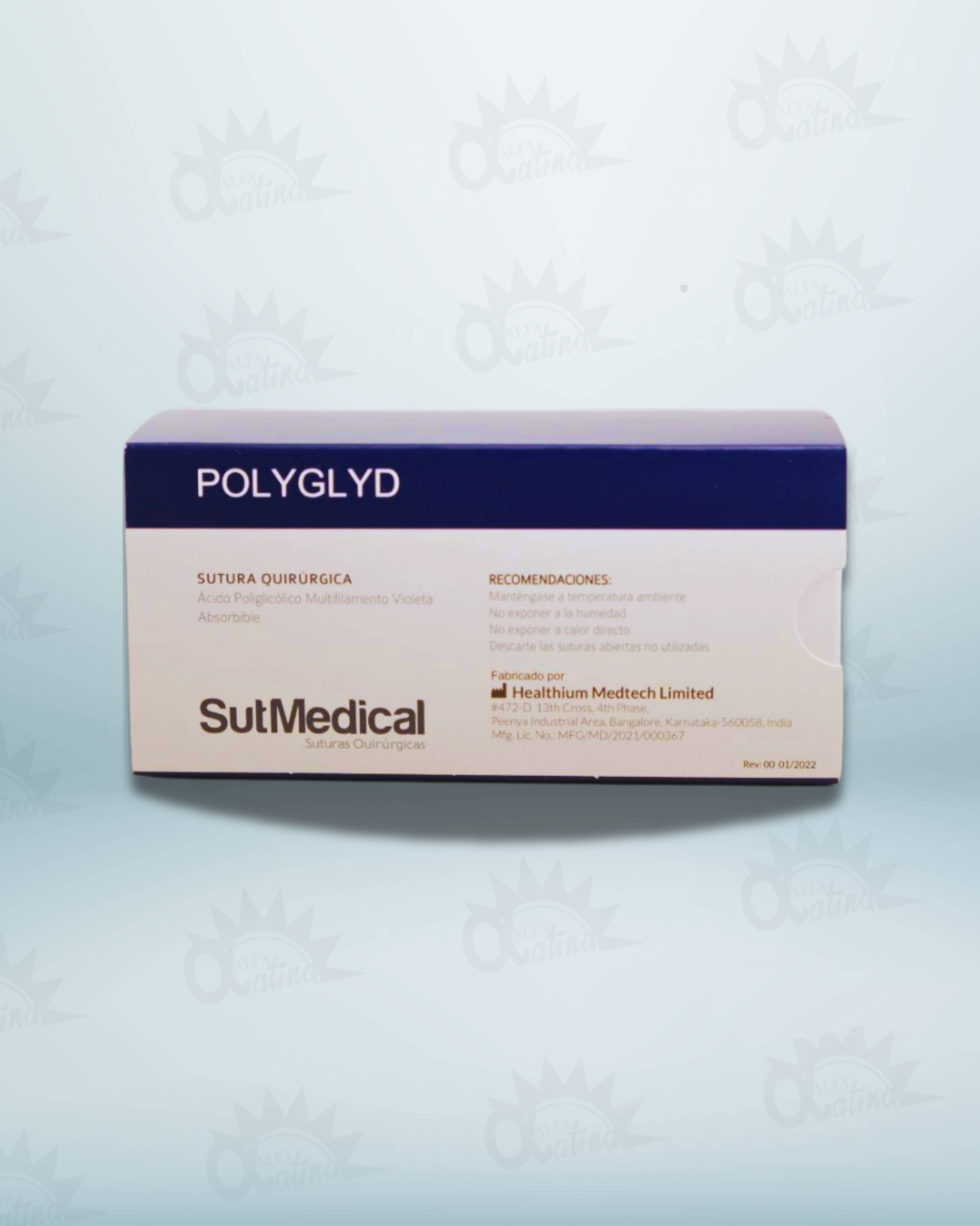 POLYGLYD 1/0 CHR-15 DE 70 CM