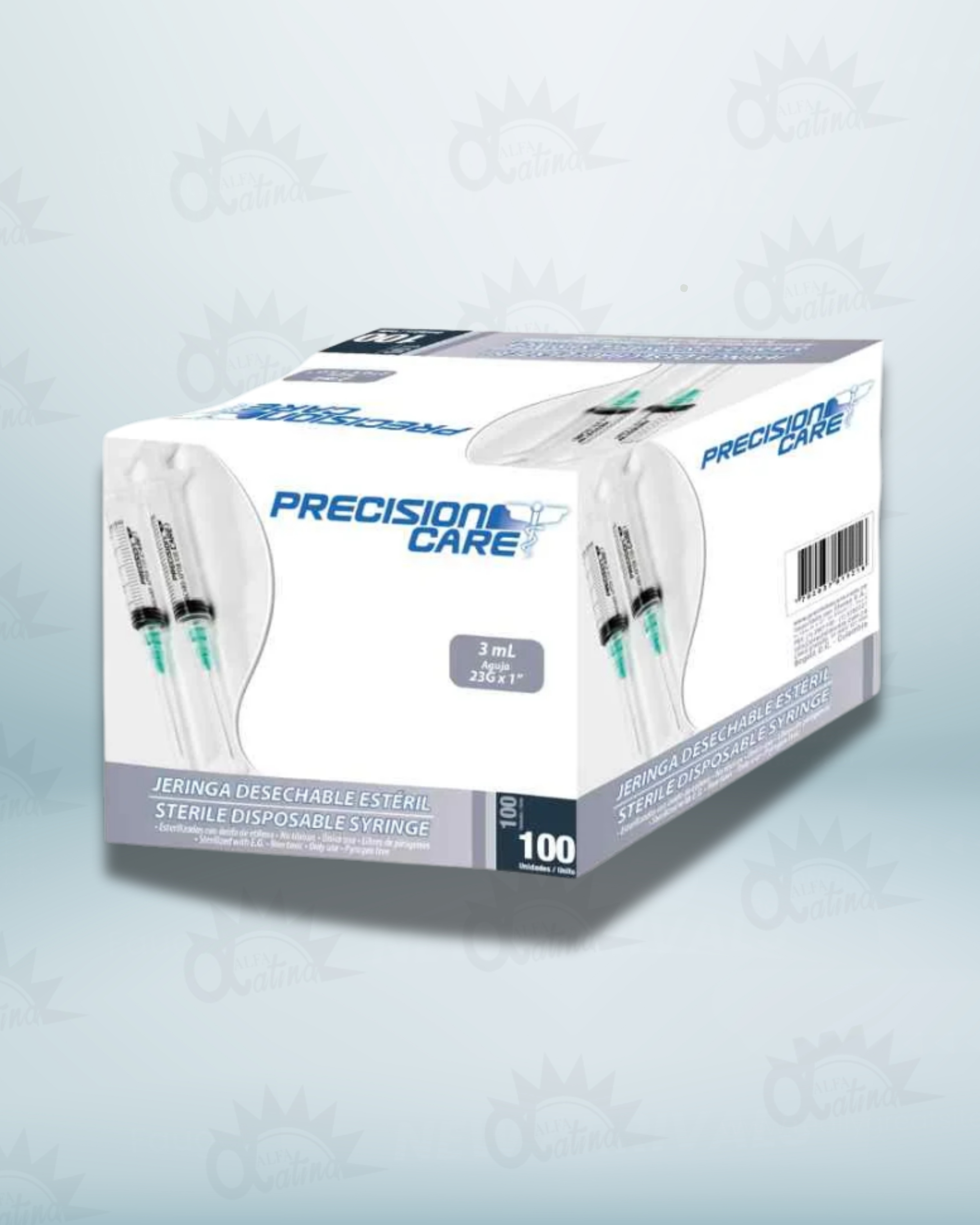 JERINGA ESPECIAL 3 ML 23G X 1 . CAJA X 100 UND