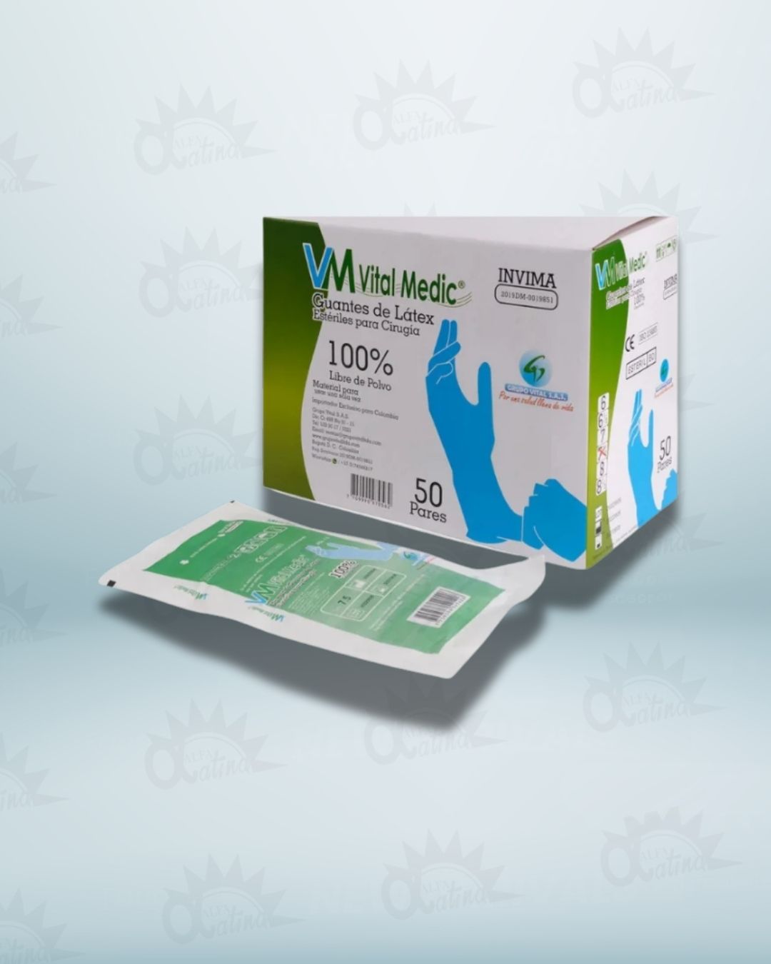 GUANTE ESTERIL 6,5. CAJA X 50 PAR