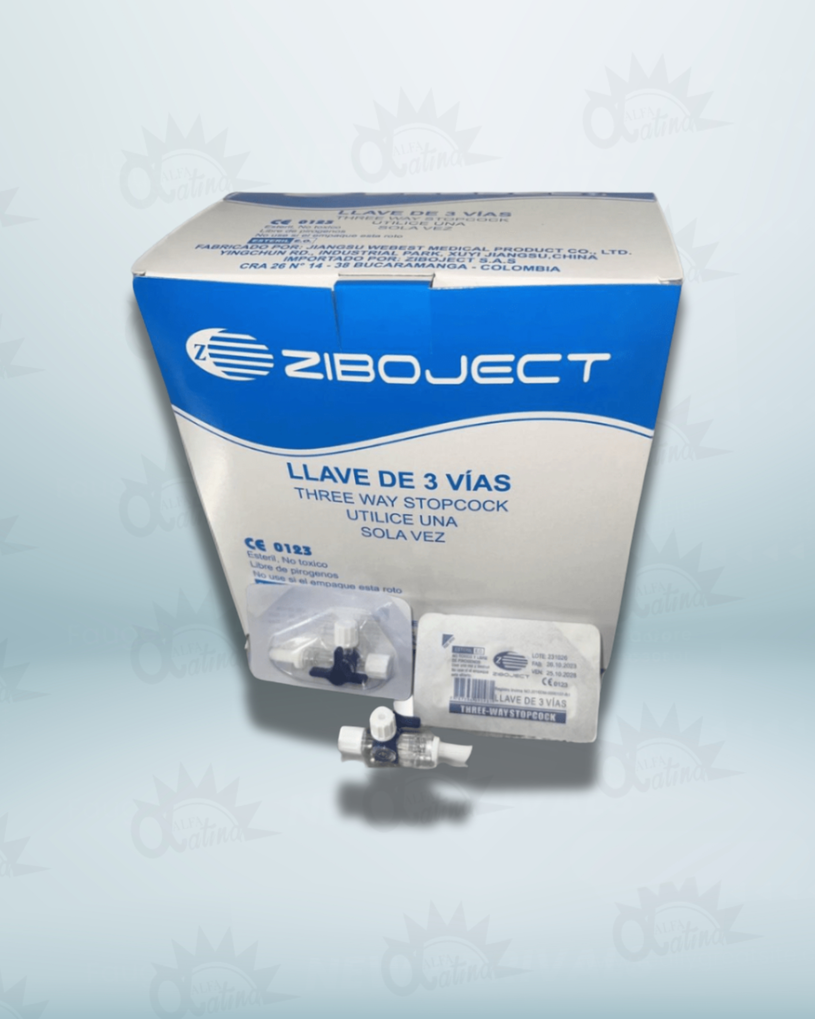 LLAVE TRES VIAS CAJA X 50