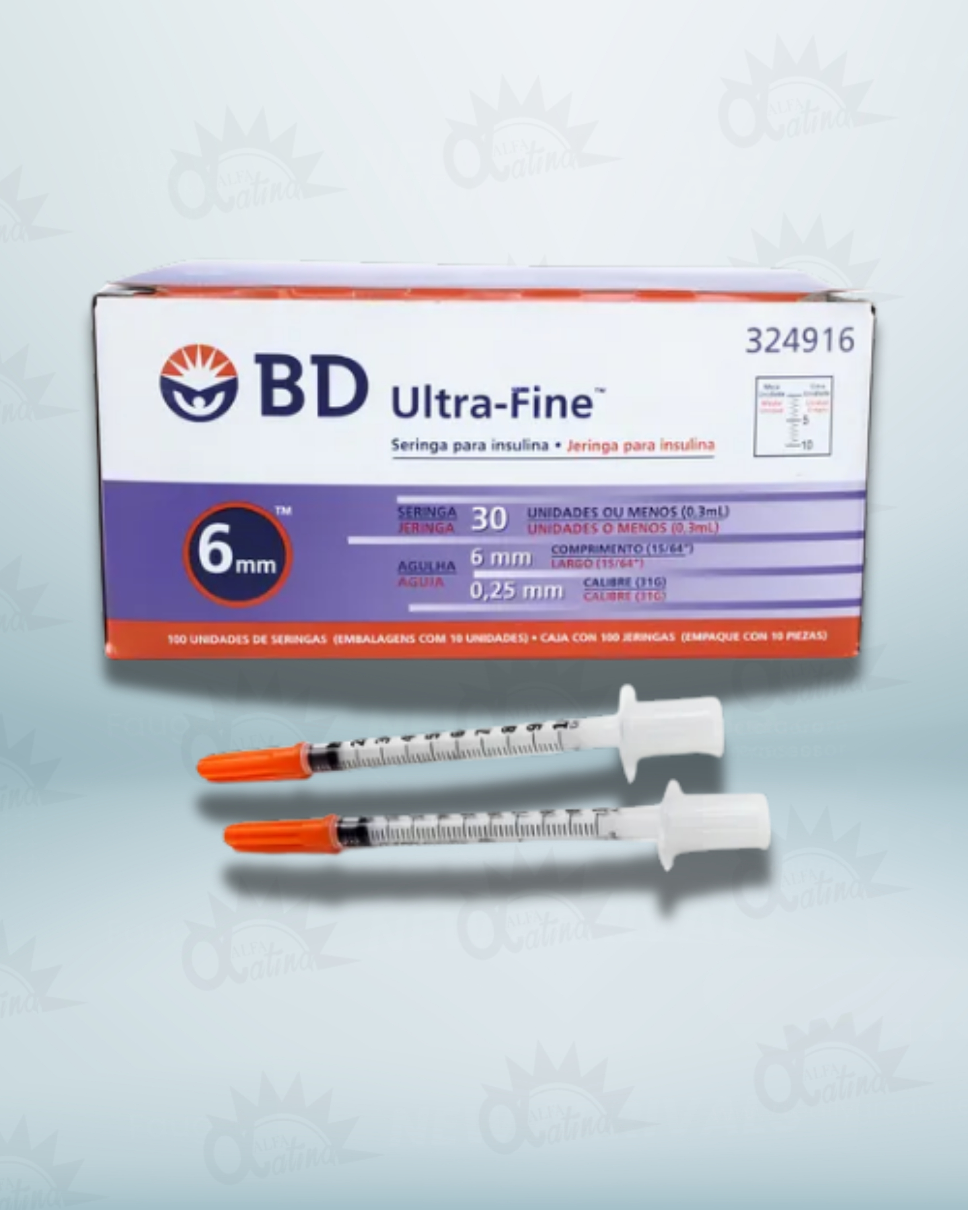 JERINGA UKTRAFINE 0,3 ML 31G 6 MM X UND