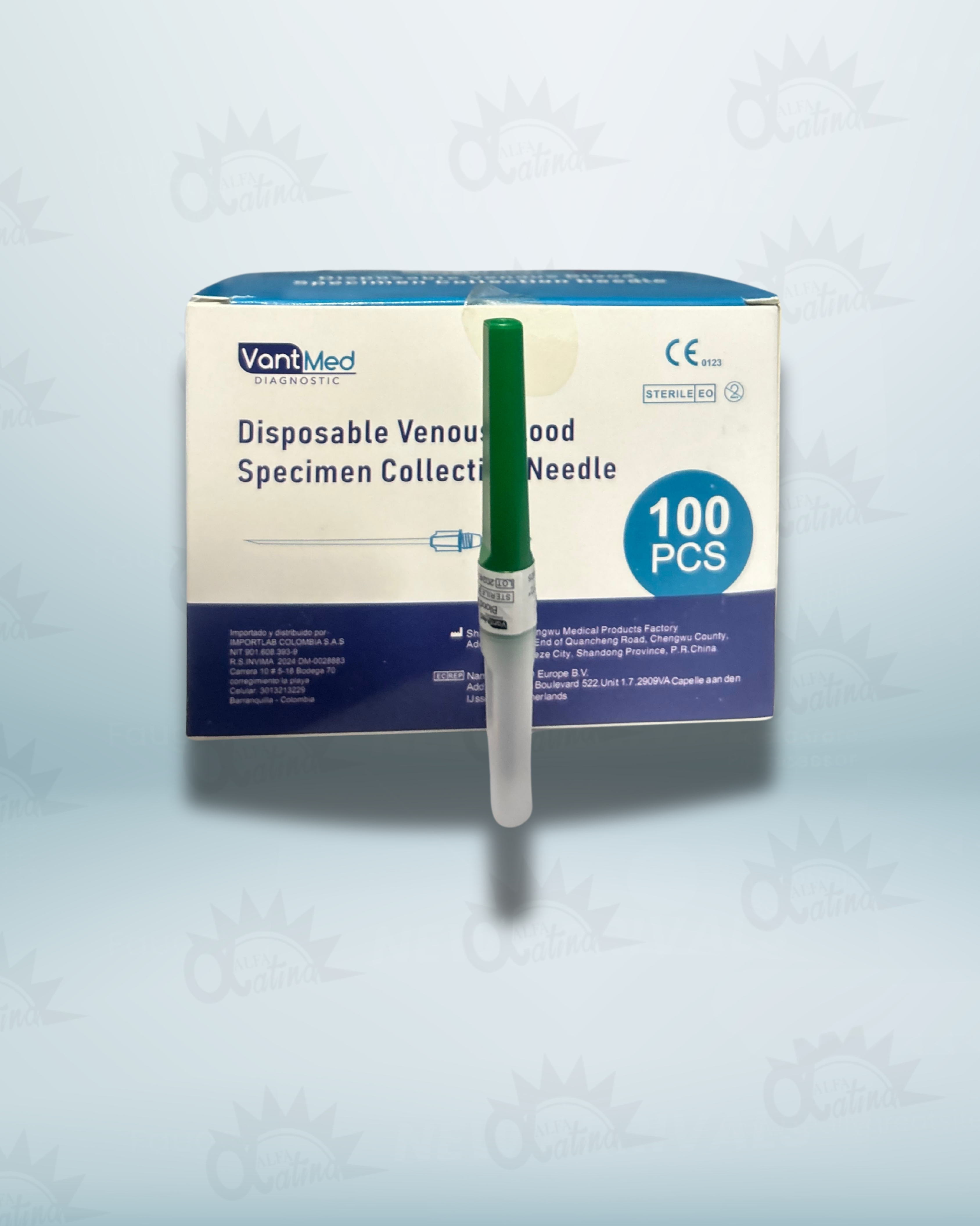 AGUJA MULTIPLE VACUTAINER 21 X 1 1/2 CAJA X 100 UND