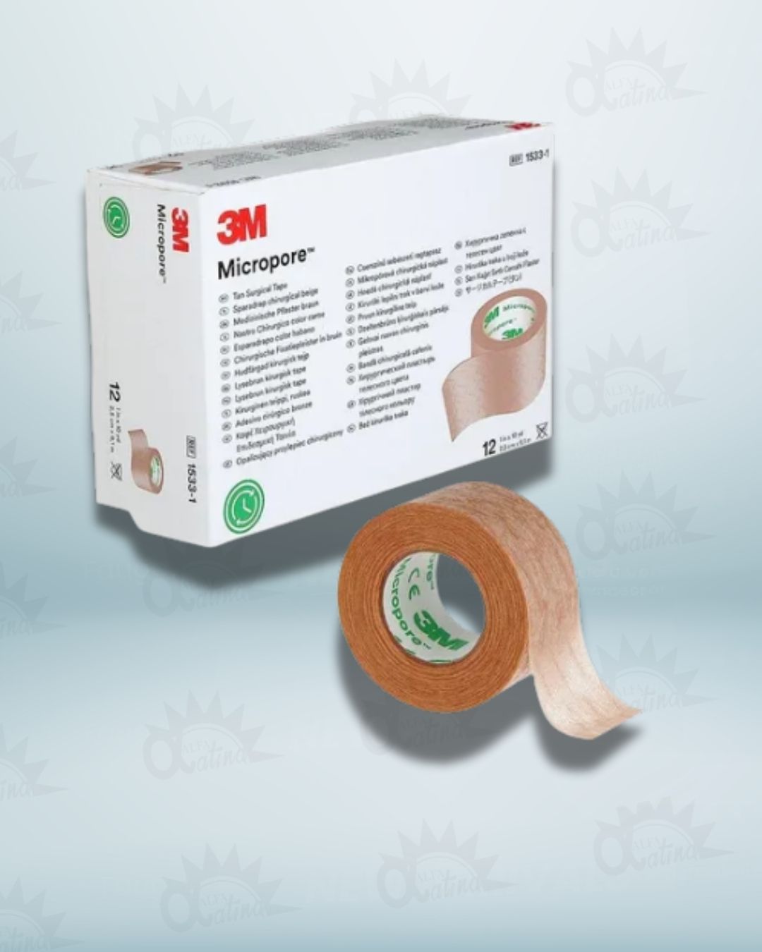 ESPARADRAPO MICROPORE DE 2" X 10 PIEL .