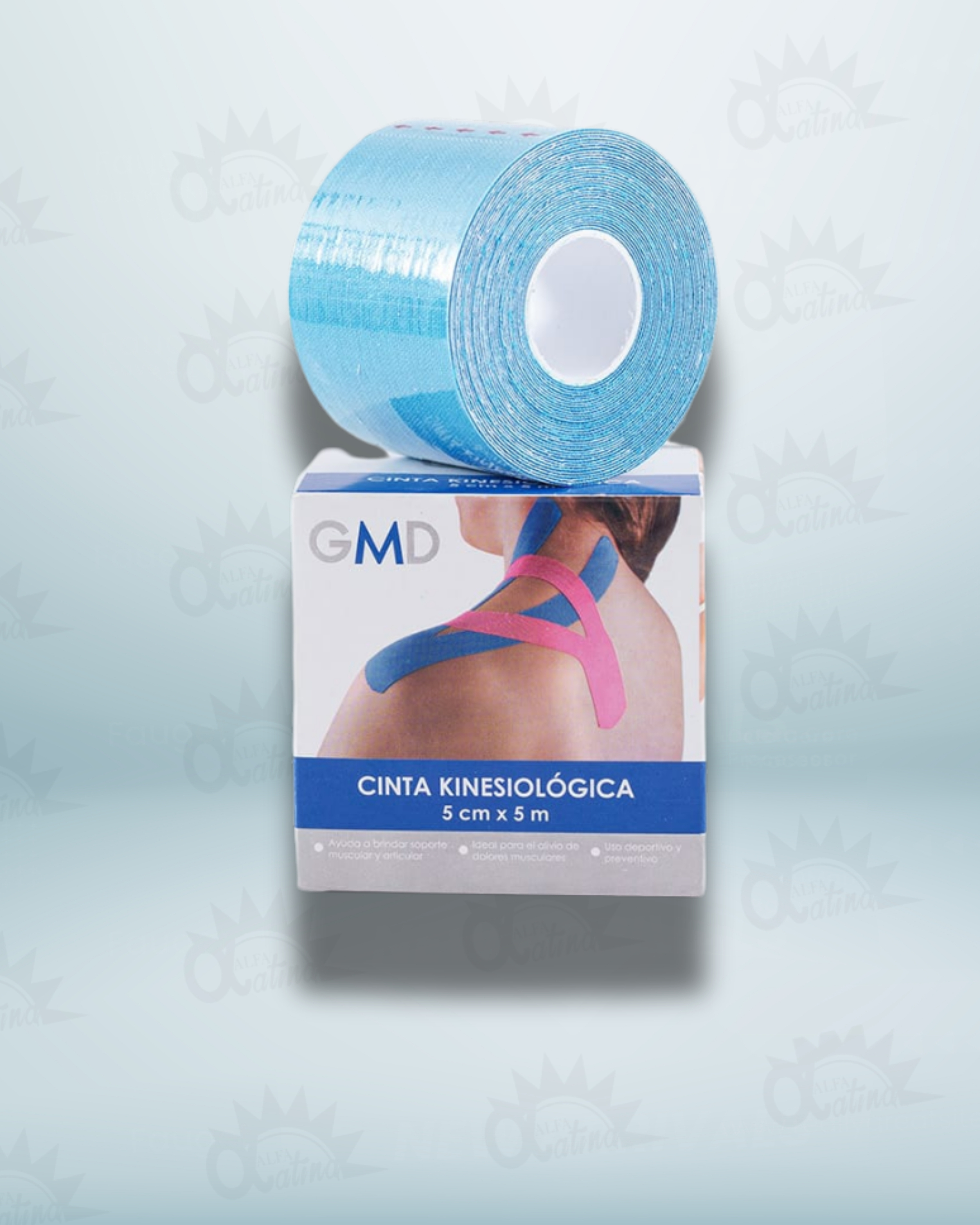 CINTA KINESIOLOGICA 5X5 AZUL