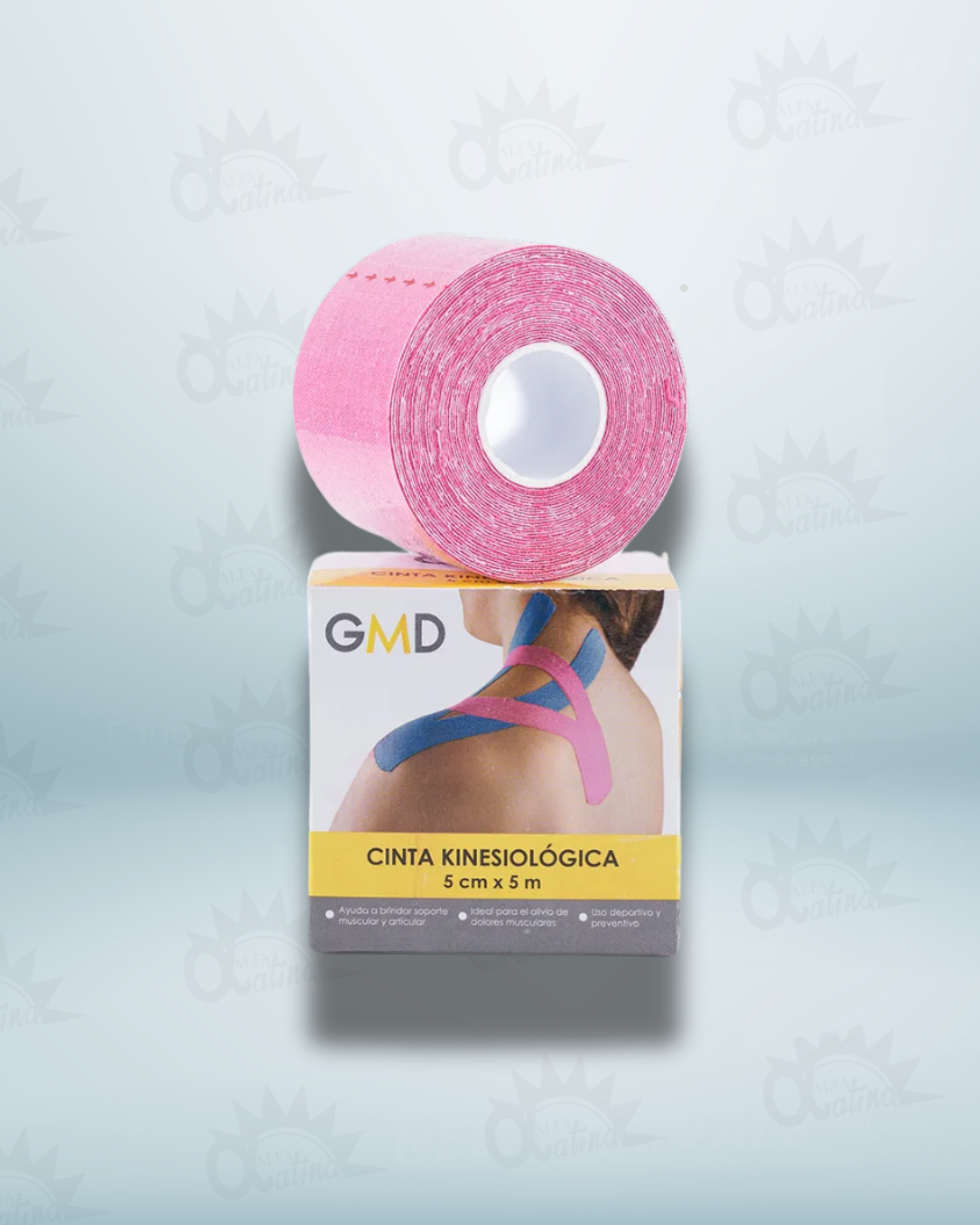 CINTA KINESIOLOGICA 5X5 FUCSIA