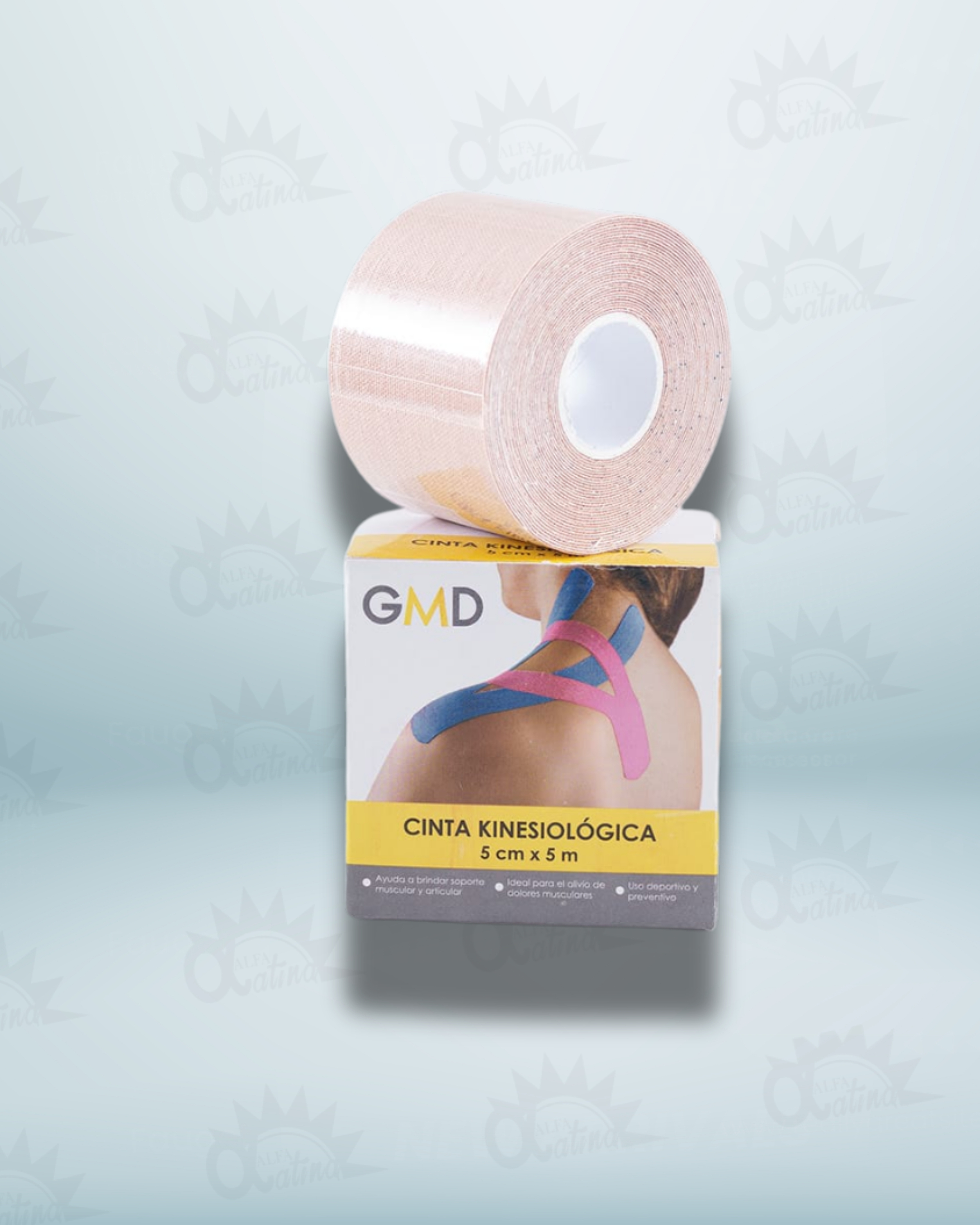 CINTA KINESIOLOGICA 5X5 BEIGE