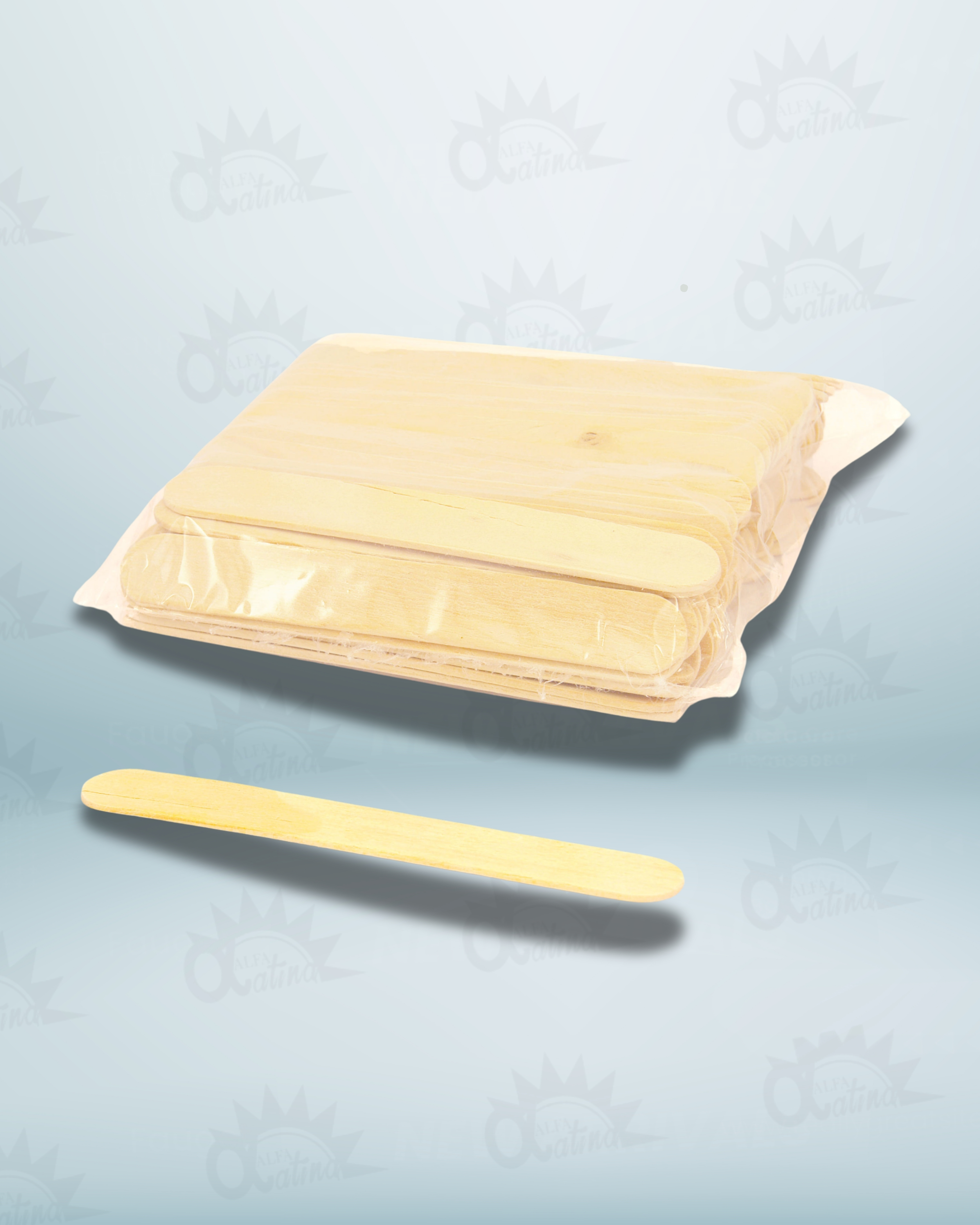 BAJALENGUA DE MADERA .BOLSA X 500 UND