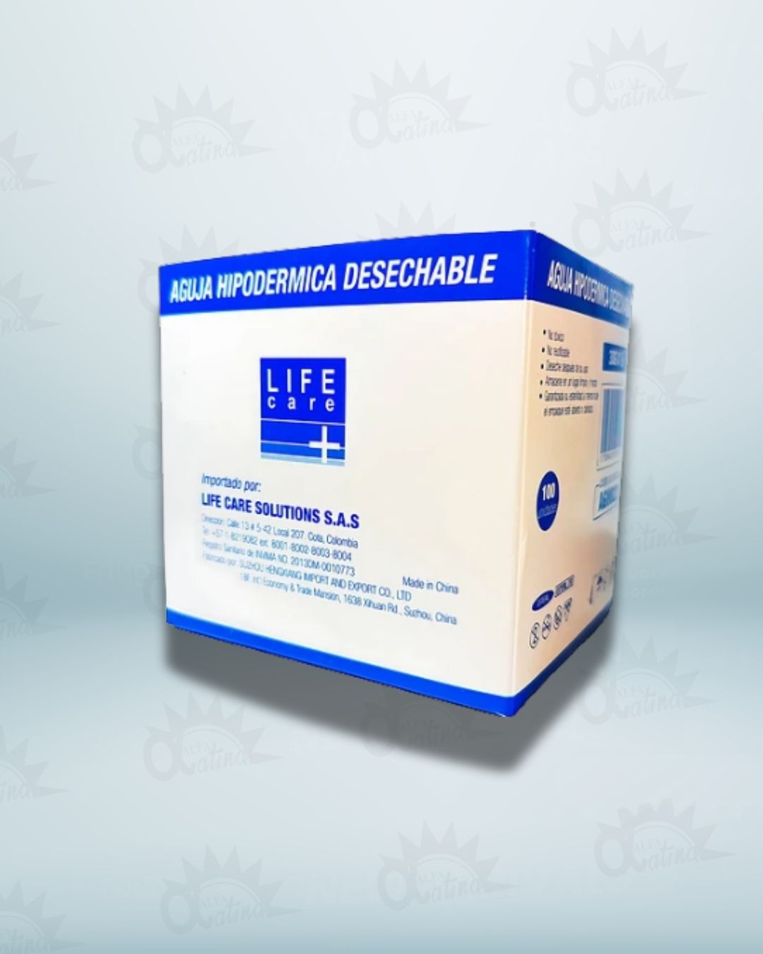 AGUJA HIPODERMICA 27G X 1 1/2. CAJA X 100 UND