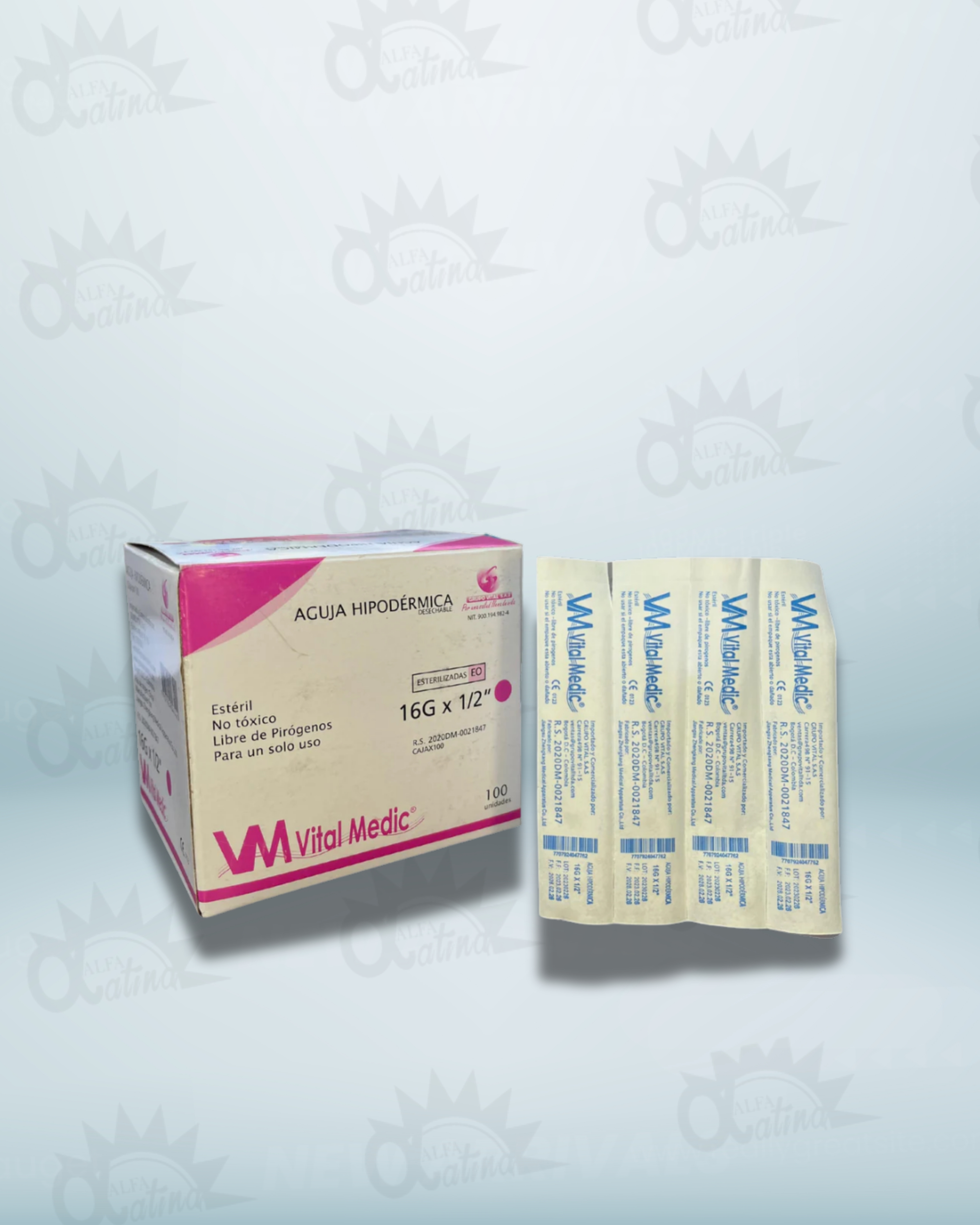 AGUJA HIPODERMICA 25G X 5/8. CAJA X 100 UND