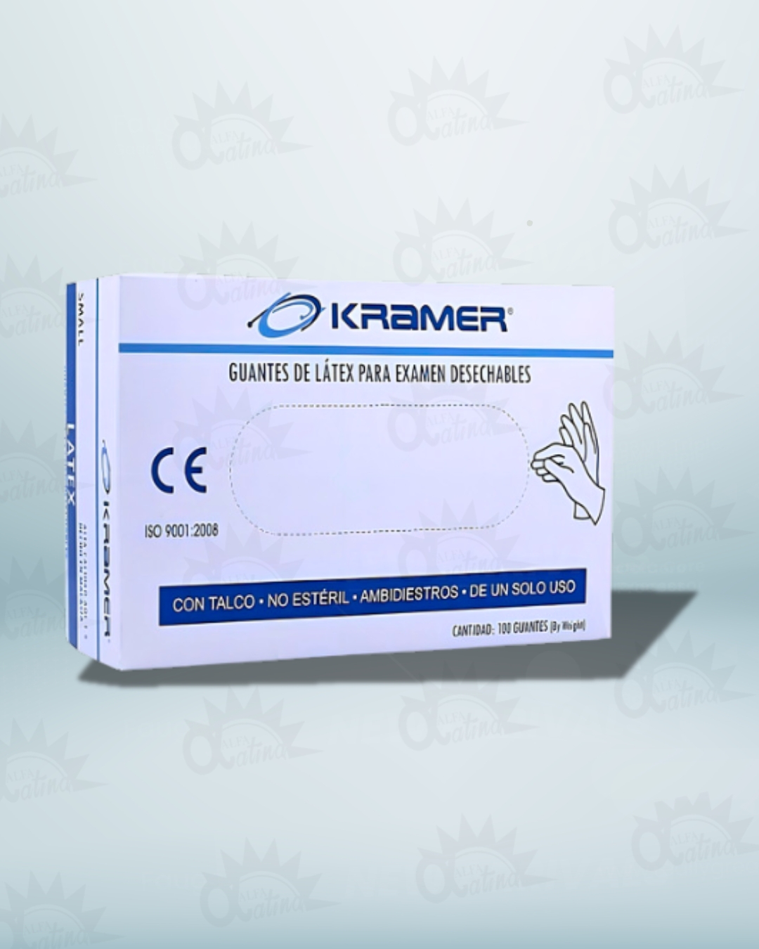 GUANTES DE LATEX TALLA S. CAJA X 100 UND